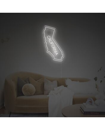 The Map Shape Of California LED Neon Sign