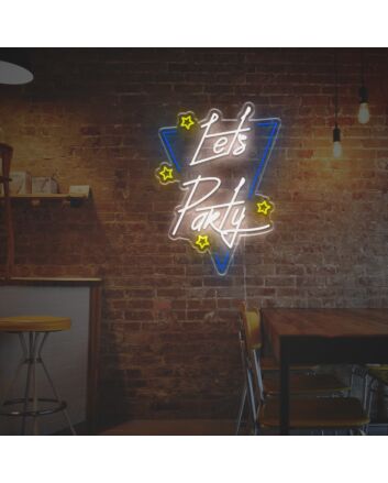Lets Party For Home LED Neon Sign