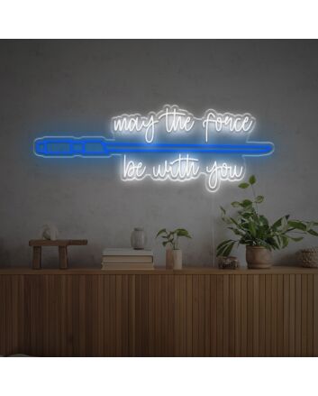 Lightsaber With Quote LED Neon Sign