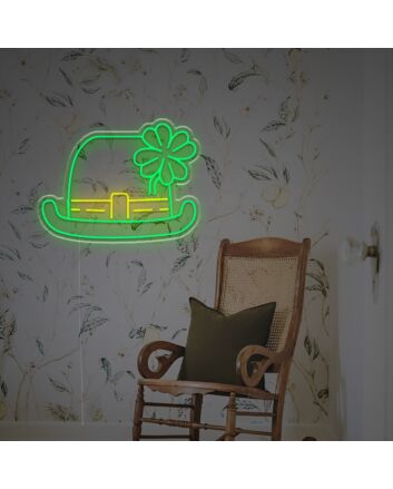 St Patrick Hat LED Neon Sign