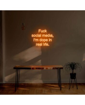 Fuck Social Media LED Neon Sign