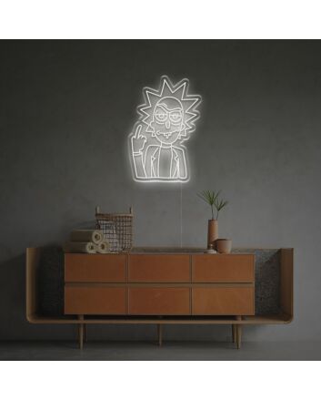 Risk With Middle Finger LED Neon Sign