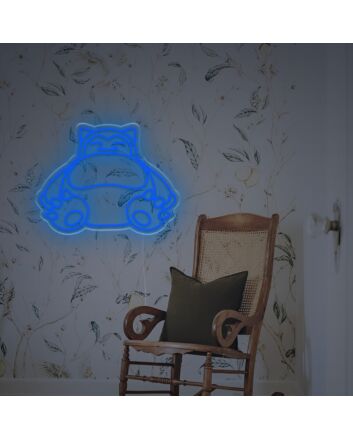 Snorlax Pokemon LED Neon Sign