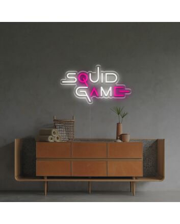 Dual Colored Squid Game LED Neon Sign