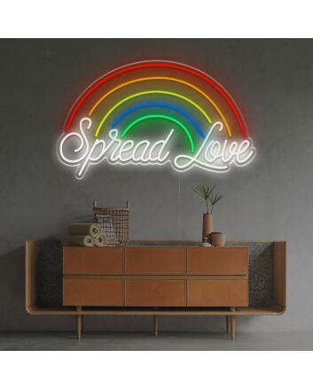Spread Love Lgbt Pride LED Neon Sign
