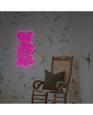 Love Is Undefeated LED Neon Sign
