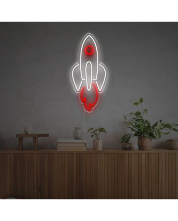 Rising Rocket LED Neon Sign