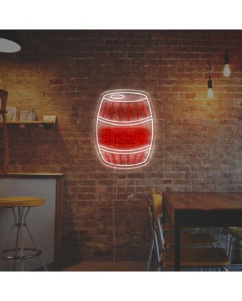Beer Barrel LED Neon Sign