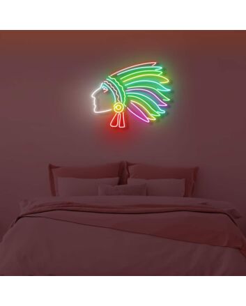 Native American LED Sign