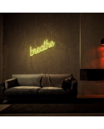 Breathe Neon Sign