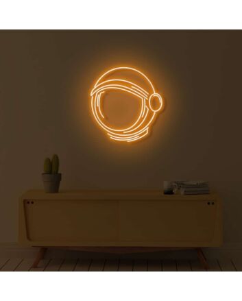 Space Man Head LED Neon Sign