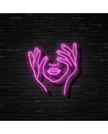 A Thinking Lady Neon Sign