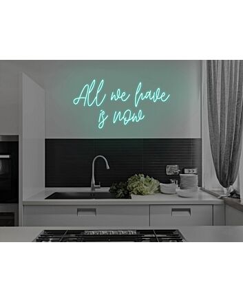 All We Have Is Now Neon Sign