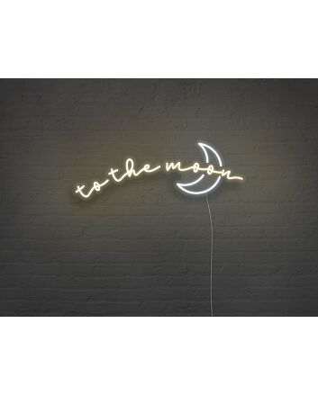To The Moon Neon Sign
