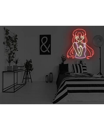 Anime Resolve Girl Neon Sign