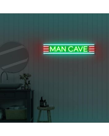 MAN CAVE 2 LED illuminated sign