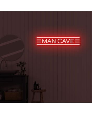 MAN CAVE 2 LED illuminated sign
