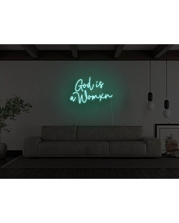 God Is A Womxn Neon Sign