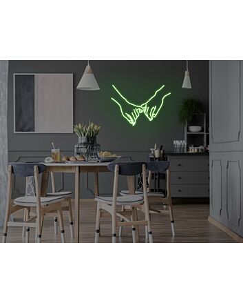 Holding Hands Neon Sign