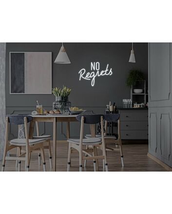 No Regrets Neon Sign