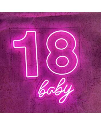 18 Baby Neon Sign