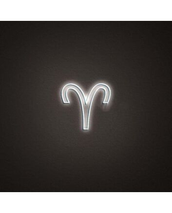 Aries Zodiac Neon Sign