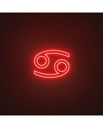 Cancer Zodiac Neon Sign