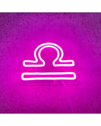 Libra Zodiac Neon Sign