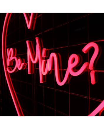 Be Mine Heart LED Neon Sign