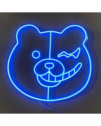 Monokuma Head Neon Sign