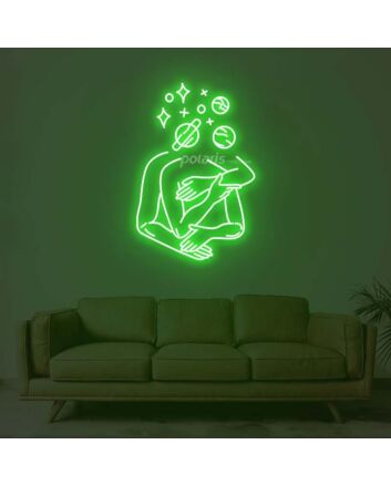 Flower Hug Neon Sign