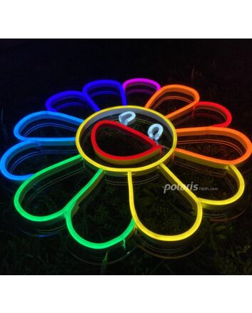 Happy Sunflower Neon Sign