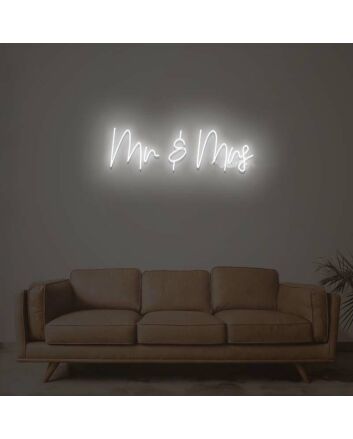 Mr Mrs Neon Sign