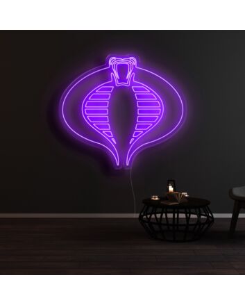 GI Joe Cobra Commander Snake Eyes Neon Sign