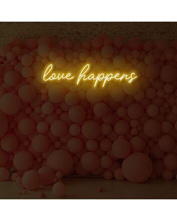 Love Happens LED Neon Sign