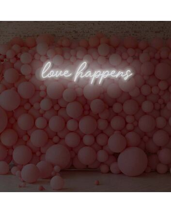 Love Happens LED Neon Sign
