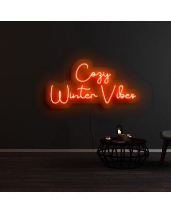 Cozy Winter Vibes Neon Sign