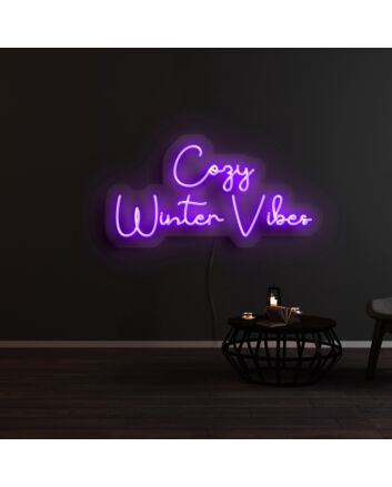 Cozy Winter Vibes Neon Sign