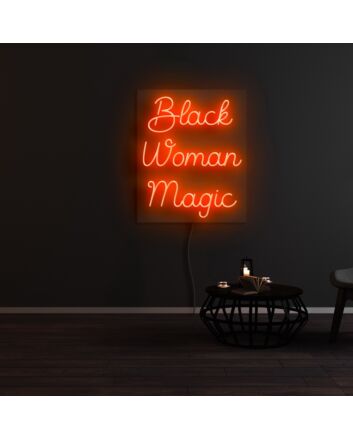 Black Woman Magic Neon Sign