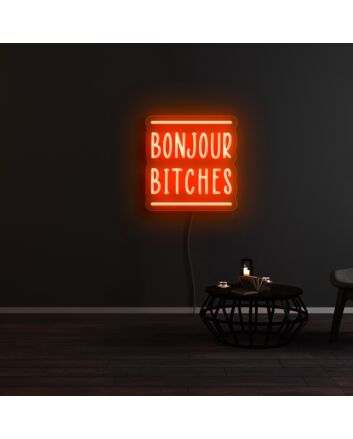 Bonjour Btches Neon Sign