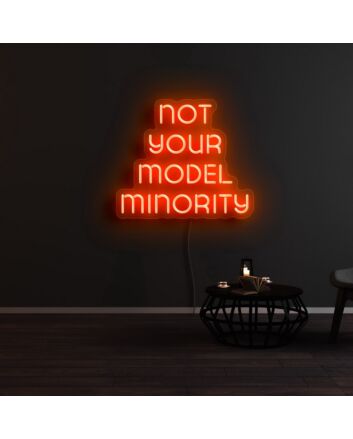 Not Your Model Minority Neon Sign