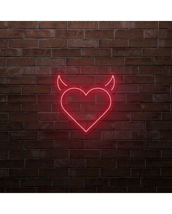 Devil Heart LED Neon Sign