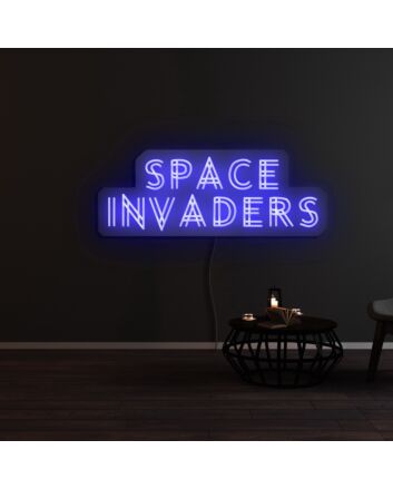 Space Invaders Neon Sign