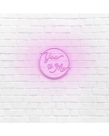 You &amp; Me LED Neon Sign