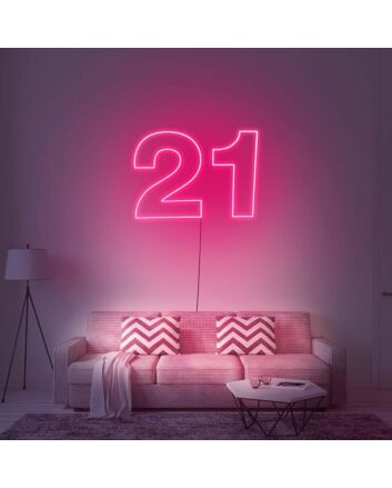 21 Neon Sign