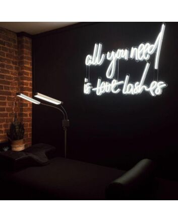 All You Need Is Lashes Neon Sign