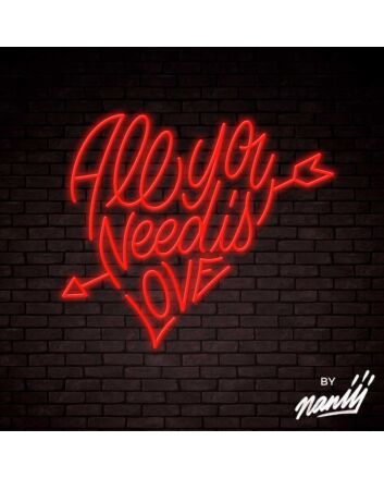 All You Need Is Love Lettering Neon Sign
