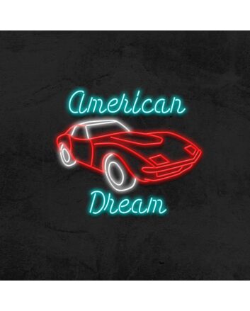 American Dream Car Neon Sign
