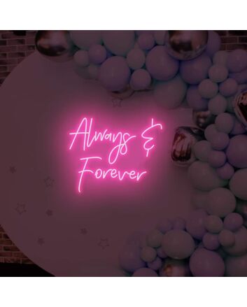Forever and Ever LED Neon Sign