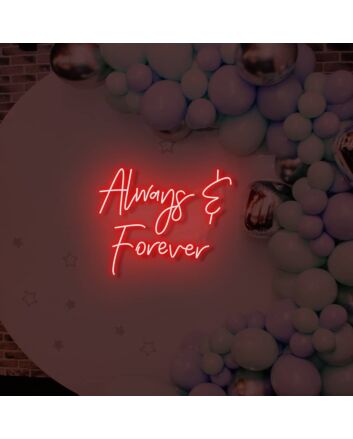 Forever and Ever LED Neon Sign